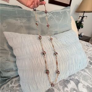 Vintage Murano Glass Multicolor Beaded Necklace